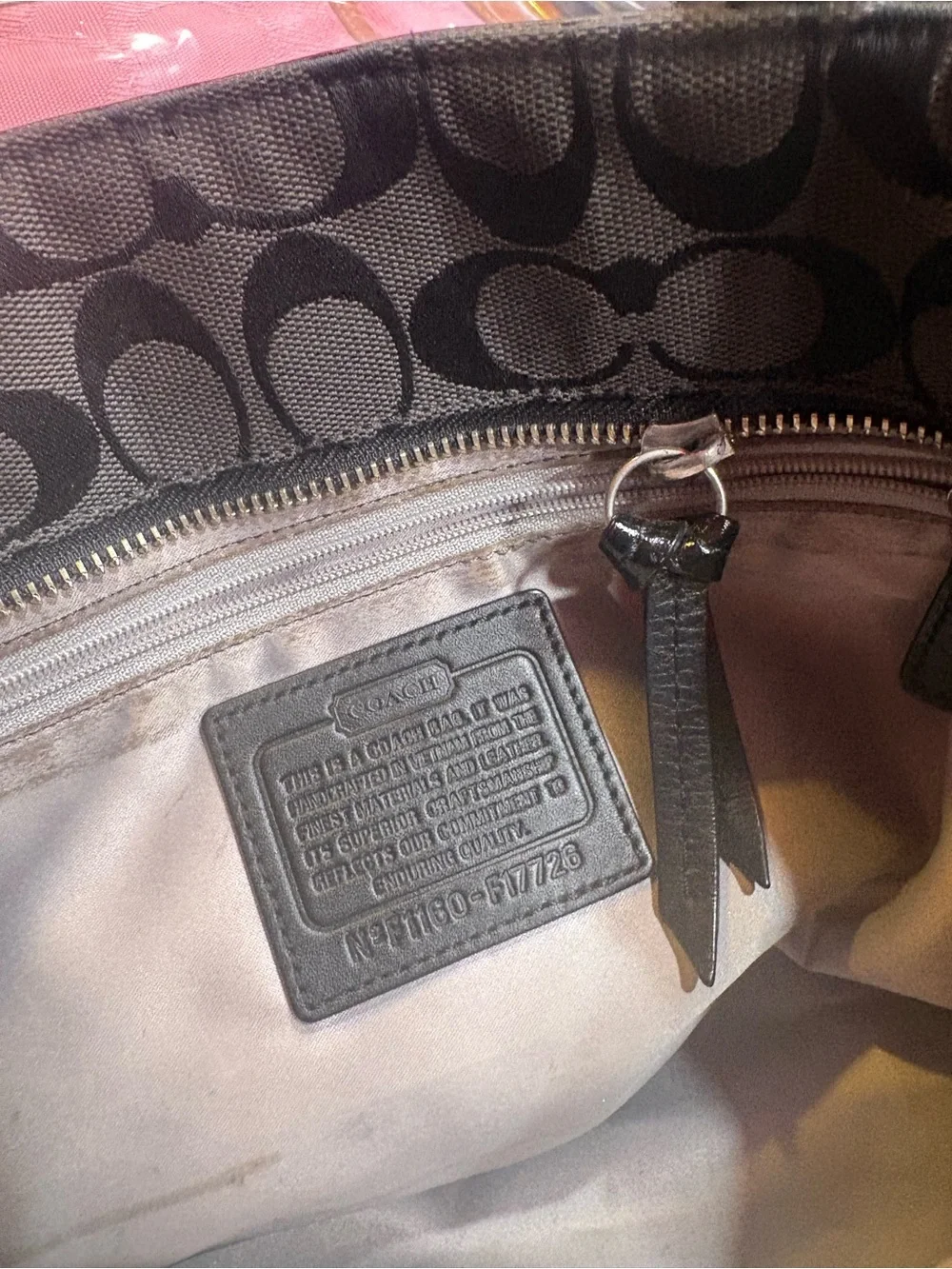 Coach signature canvas